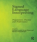 Cover: Signed Language Interpreting - Routledge