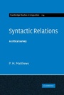 Cover: Syntactic Relations - Cambridge University Press