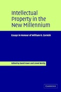 Cover: Intellectual Property in the New Millennium - Cambridge University Press