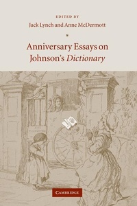 Abbildung von: Anniversary Essays on Johnson's Dictionary - Cambridge University Press
