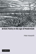 Cover: British Poetry in the Age of Modernism - Cambridge University Press
