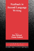 Cover: Feedback in Second Language Writing - Cambridge University Press