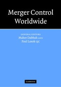 Cover: Merger Control Worldwide 2 Volume Hardback Set and Paperback Supplement to the First Volume - Cambridge University Press