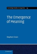 Cover: The Emergence of Meaning - Cambridge University Press