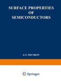 Cover: Surface Properties of Semiconductors / Poverkhnostnye Svoistva Poluprovodnikov / ????????????? ???????? ??????????????? - Springer