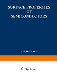 Abbildung von: Surface Properties of Semiconductors / Poverkhnostnye Svoistva Poluprovodnikov / ????????????? ???????? ??????????????? - Springer