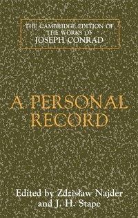 Enlarge image Cover: A Personal Record - Cambridge University Press