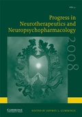 Cover: Progress in Neurotherapeutics and Neuropsychopharmacology: Volume 3, 2008 - Cambridge University Press