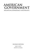Cover: American Government - Cambridge University Press