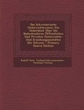 Cover: Das Schweizerische Unterrichtswesen - Nabu Press