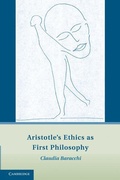 Cover: Aristotle's Ethics as First Philosophy - Cambridge University Press