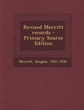 Cover: Revised Merritt Records - Nabu Press