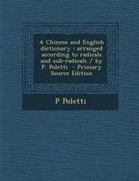 Enlarge image Cover: A Chinese and English Dictionary - Nabu Press