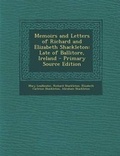 Cover: Memoirs and Letters of Richard and Elizabeth Shackleton - Nabu Press
