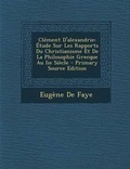 Cover: Clement D'Alexandrie - Nabu Press