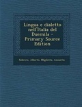 Cover: Lingua E Dialetto Nell'italia del Duemila - Primary Source Edition - Nabu Press