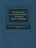 Cover: Sermons on Several Occasions - Nabu Press