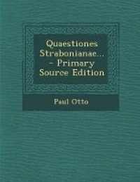 Enlarge image Cover: Quaestiones Strabonianae... - Primary Source Edition - Nabu Press