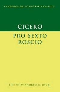 Enlarge image Cover: Cicero: 'Pro Sexto Roscio' - Cambridge University Press