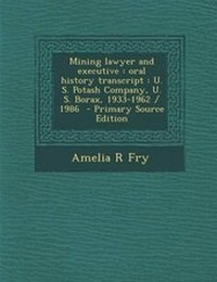 Enlarge image Cover: Mining Lawyer and Executive - Nabu Press