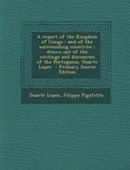 Cover: A Report of the Kingdom of Congo - Nabu Press