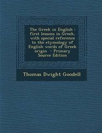 Abbildung von: The Greek in English - Nabu Press