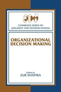 Cover: Organizational Decision Making - Cambridge University Press