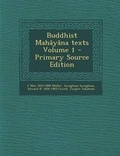 Cover: Buddhist Mahayana Texts Volume 1 - Nabu Press
