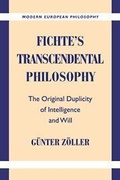 Cover: Fichte's Transcendental Philosophy - Cambridge University Press