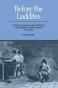 Cover: Before the Luddites - Cambridge University Press