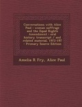 Cover: Conversations with Alice Paul - Nabu Press