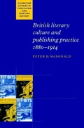 Cover: British Literary Culture and Publishing Practice, 1880-1914 - Cambridge University Press