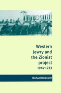 Cover: Western Jewry and the Zionist Project, 1914-1933 - Cambridge University Press