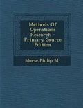 Cover: Methods of Operations Research - Nabu Press