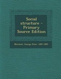 Cover: Social Structure - Nabu Press