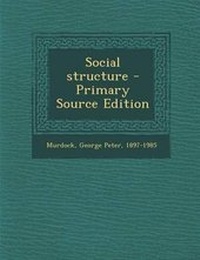 Enlarge image Cover: Social Structure - Nabu Press