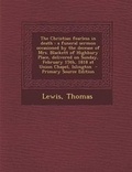 Cover: The Christian Fearless in Death - Nabu Press