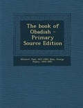 Cover: The Book of Obadiah - Nabu Press
