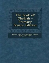 Enlarge image Cover: The Book of Obadiah - Nabu Press