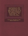 Cover: Trial of David Lynn, Jabez Meigs, Elijah Barton, Prince Cain, Nathaniel Lynn, Ansel Meigs, and Adam Pitts, for the Murder of Paul Chadwick, at Malta, - Nabu Press