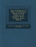 Cover: Grove's Dictionary of Music and Musicians - Nabu Press