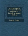 Cover: Grundregeln Zur Tonordnung Insgemein. - Nabu Press