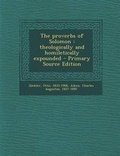 Cover: The Proverbs of Solomon - Nabu Press
