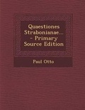 Cover: Quaestiones Strabonianae... - Nabu Press