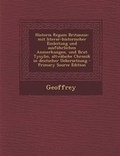 Cover: Historia Regum Britannie - Nabu Press