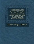 Cover: Literary History of the Troubadours - Nabu Press