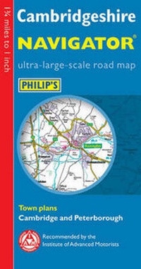 Abbildung von: Philip's Navigator Road Map Cambridgeshire - Philip's