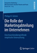 Cover: Die Rolle der Marketingabteilung im Unternehmen - Springer Gabler