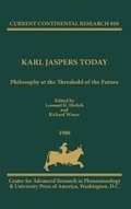 Cover: Karl Jaspers Today - University Press of America