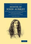 Cover: Memoir of John Aubrey - Cambridge University Press
